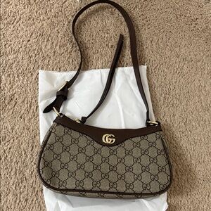 Gucci Monogram Brown Shoulder Bag